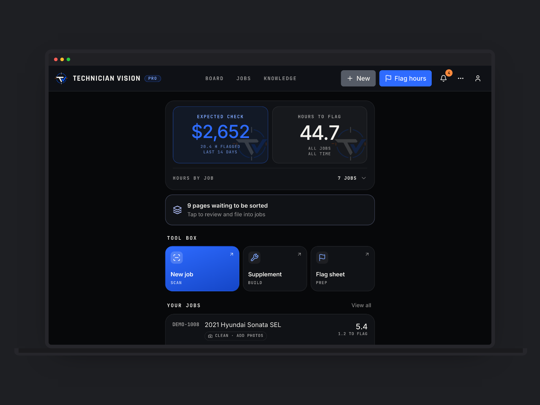 SCREEN — DASHBOARD